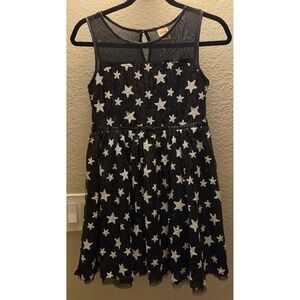 Harajuku Mini for Target Girls XL 14/16 Black Sequin Star Tulle Party Dress